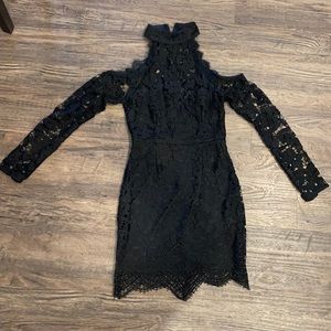 Missguided Black Lace Dress